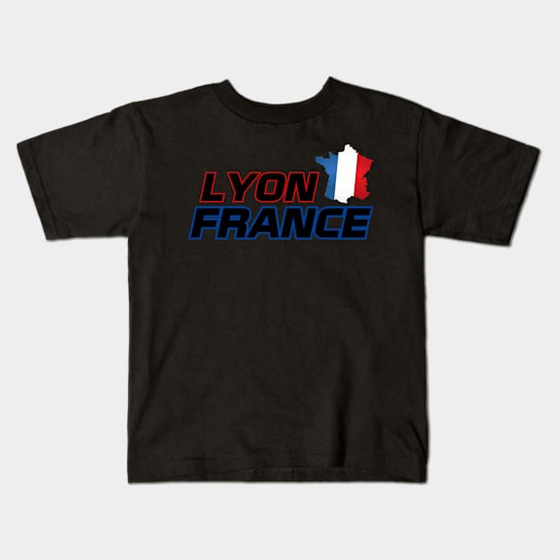 Lyon France Kids T-Shirt by HUNTINGisLIFE